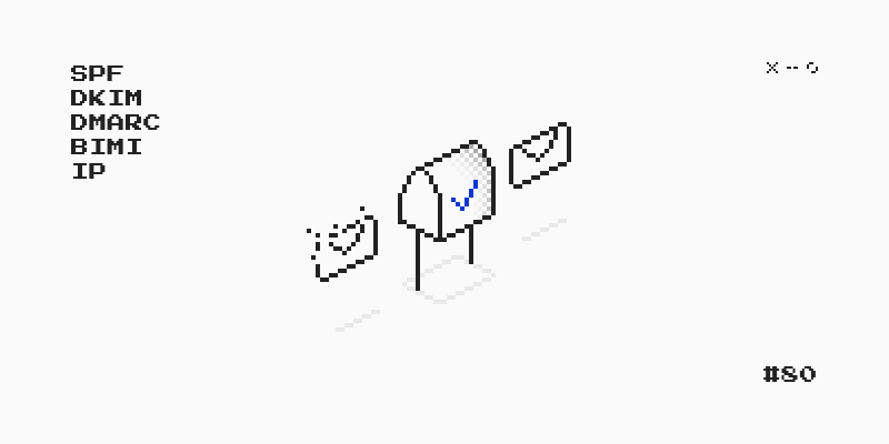 Design Scenes 第 80 期封面。采用了像素风格邮件和邮箱元素。